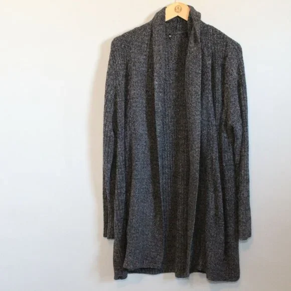 Barefoot Dreams CozyChic Lite Montecito Cardigan 494 Heathered Gray 2X/3X H11948 - Picture 2 of 10
